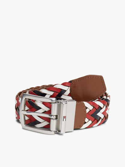Tommy Hilfiger Reversible Woven Leather Belt