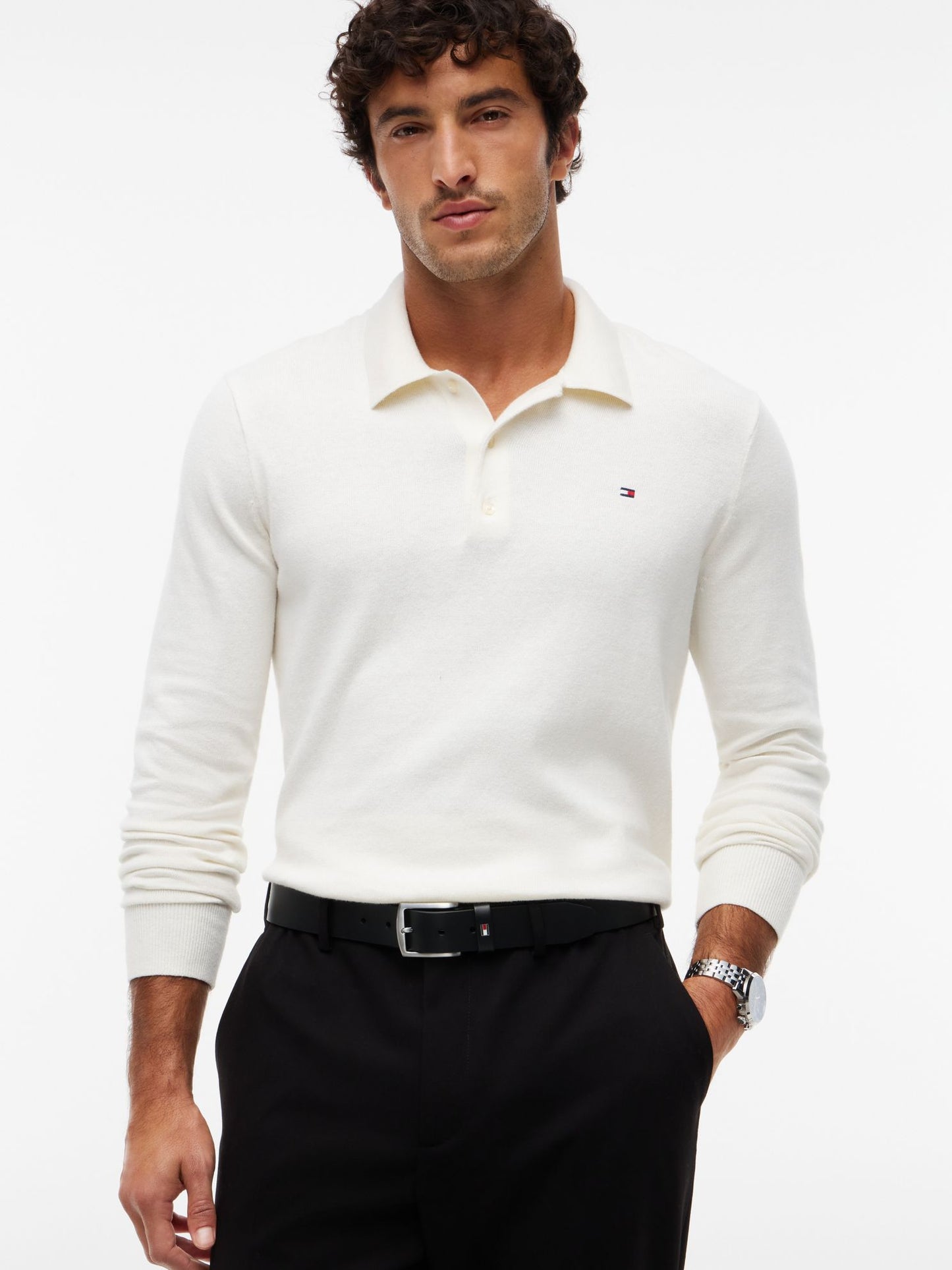 Tommy Hilfiger Flag Loop Leather Belt