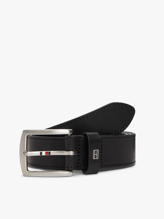 Tommy Hilfiger Square Buckle Leather Belt