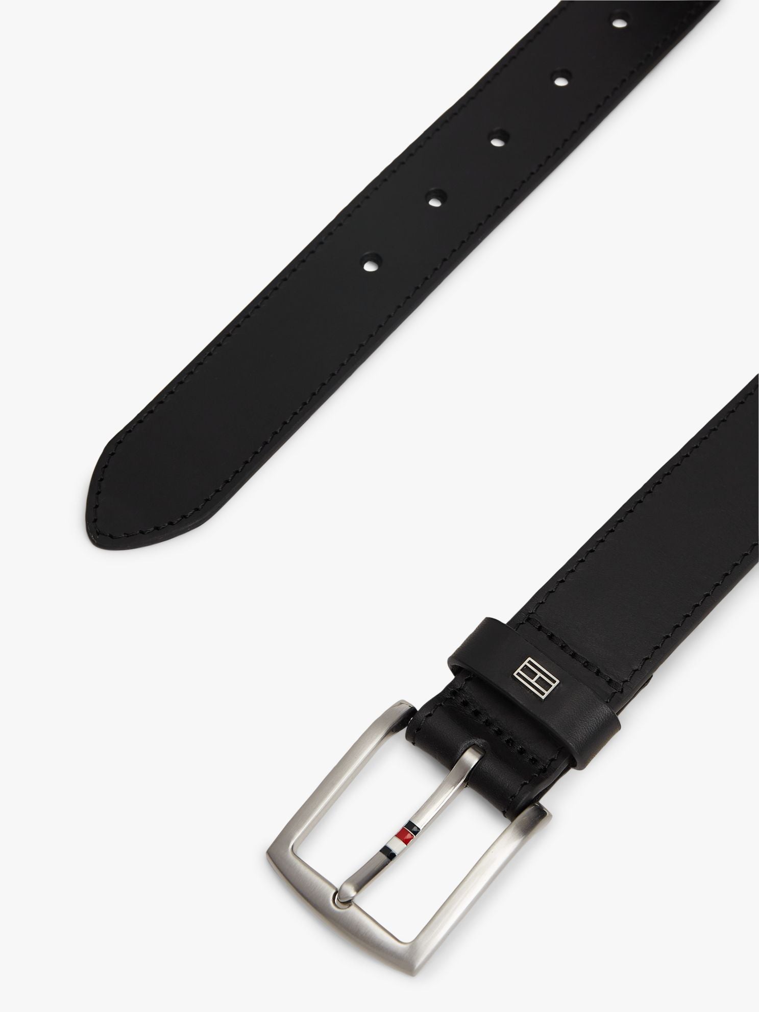 Tommy Hilfiger Square Buckle Leather Belt