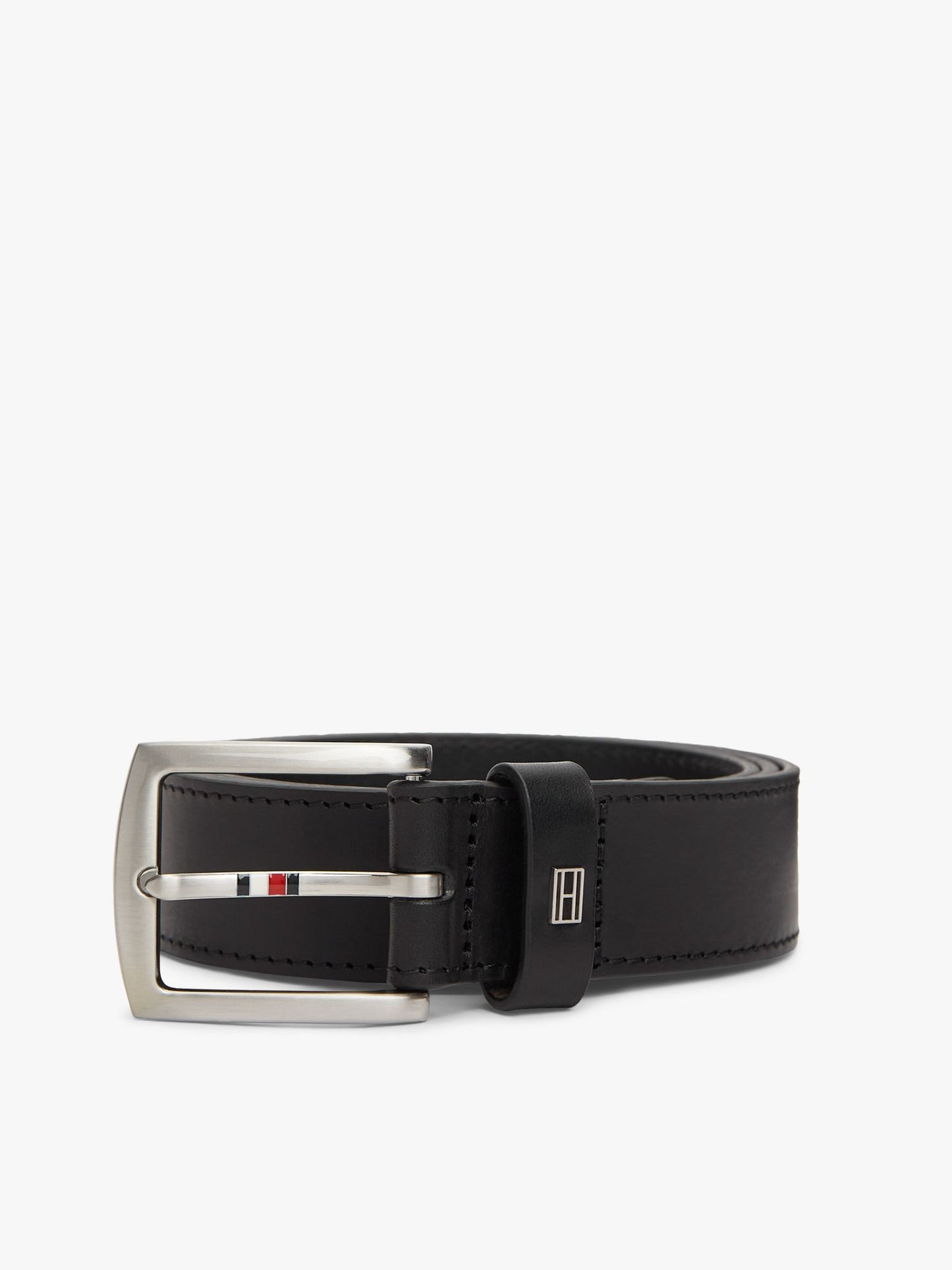 Tommy Hilfiger Square Buckle Leather Belt
