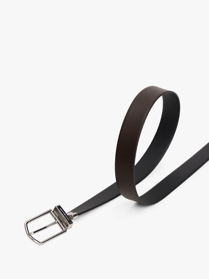 Tommy Hilfiger Round Buckle Reversible Leather Belt