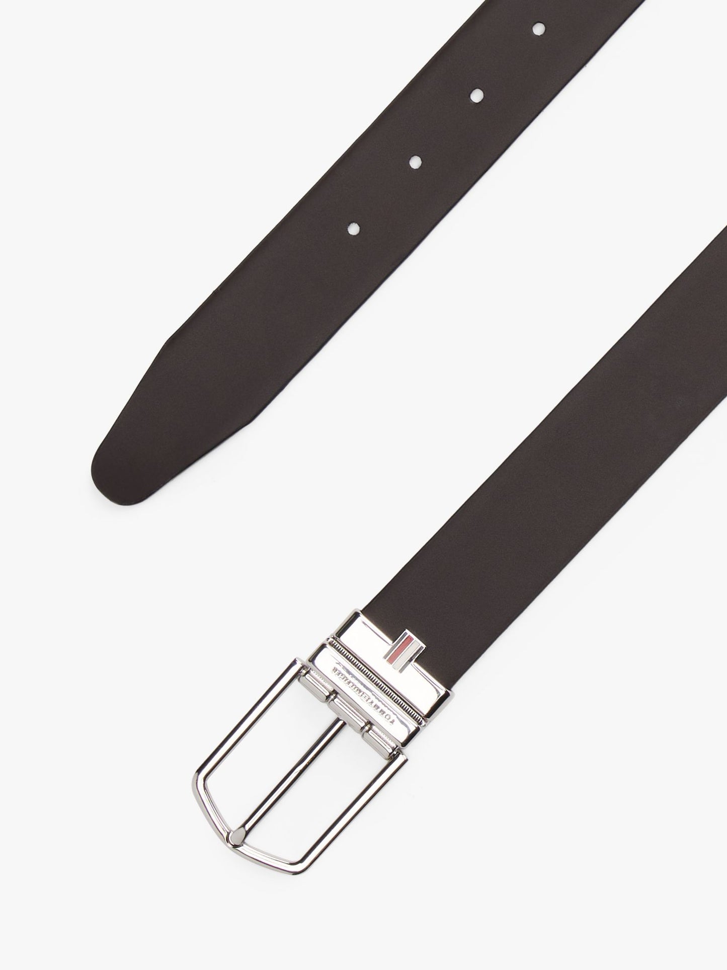 Tommy Hilfiger Round Buckle Reversible Leather Belt