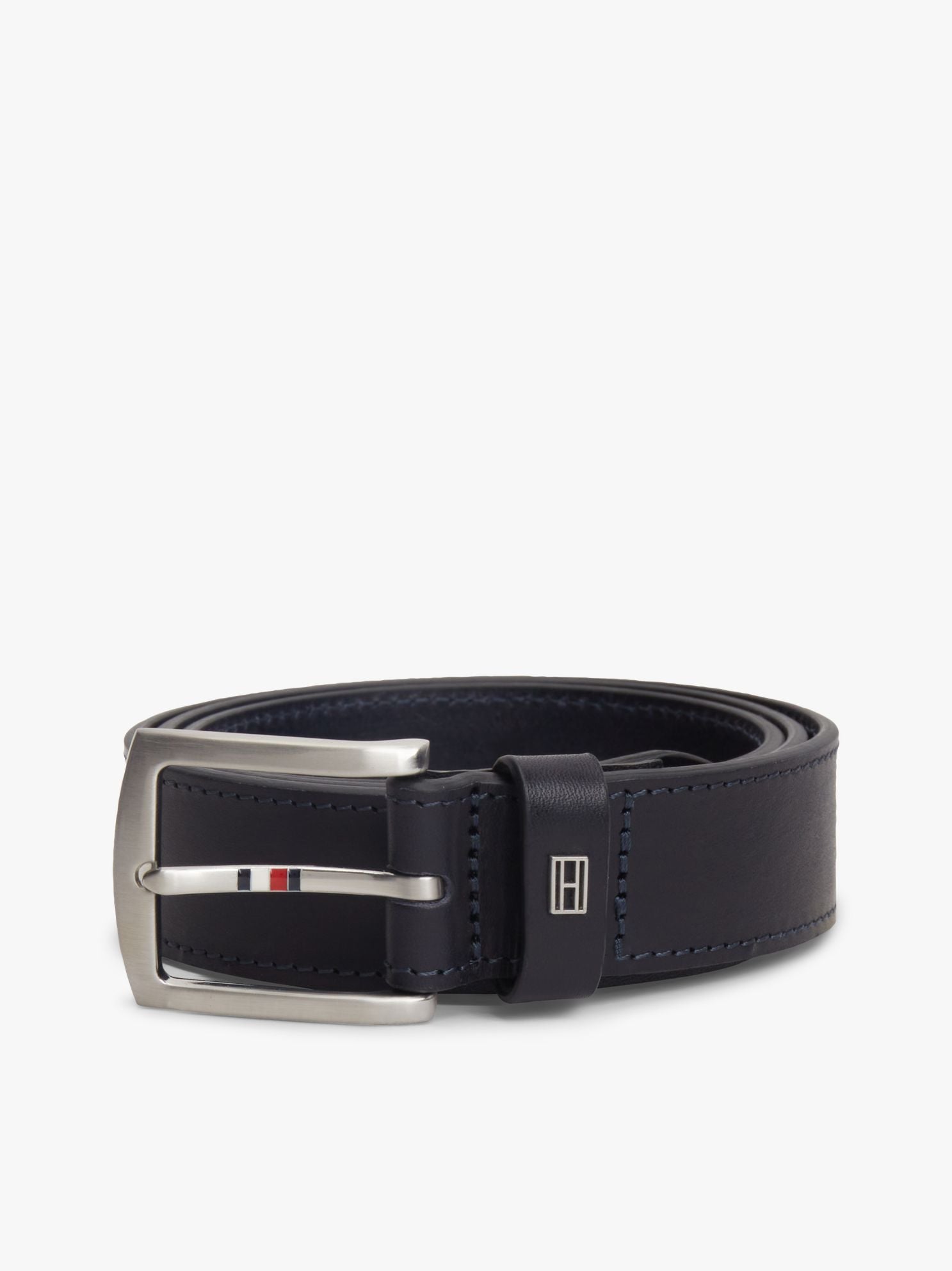 Tommy Hilfiger Square Buckle Leather Belt
