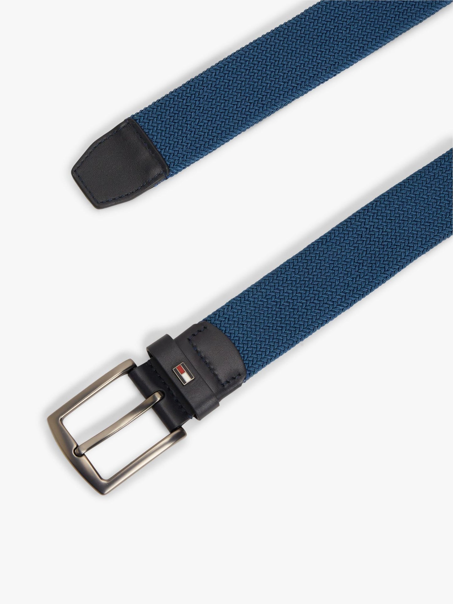 Tommy Hilfiger Square Buckle Woven Elastic Belt
