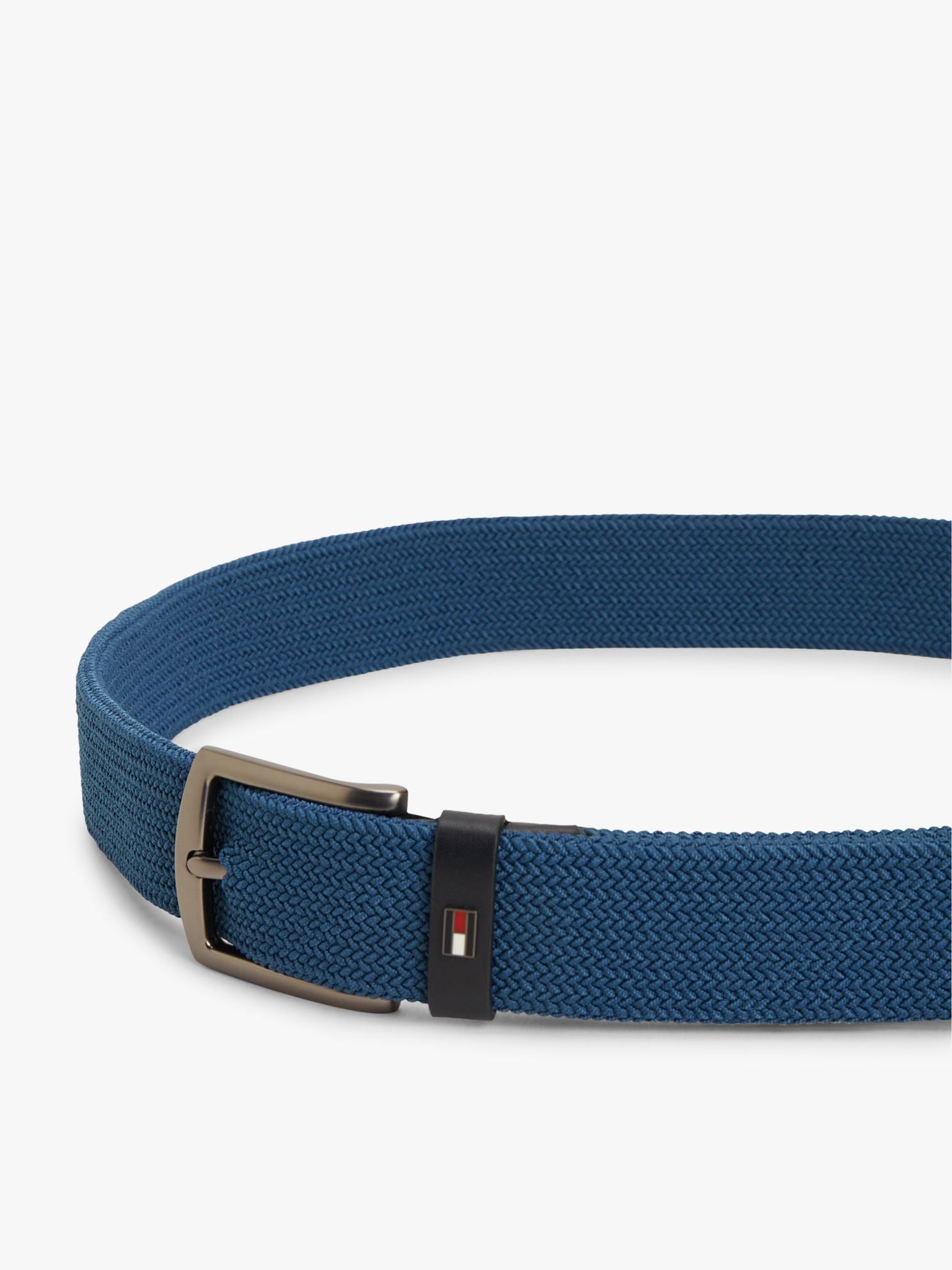 Tommy Hilfiger Square Buckle Woven Elastic Belt