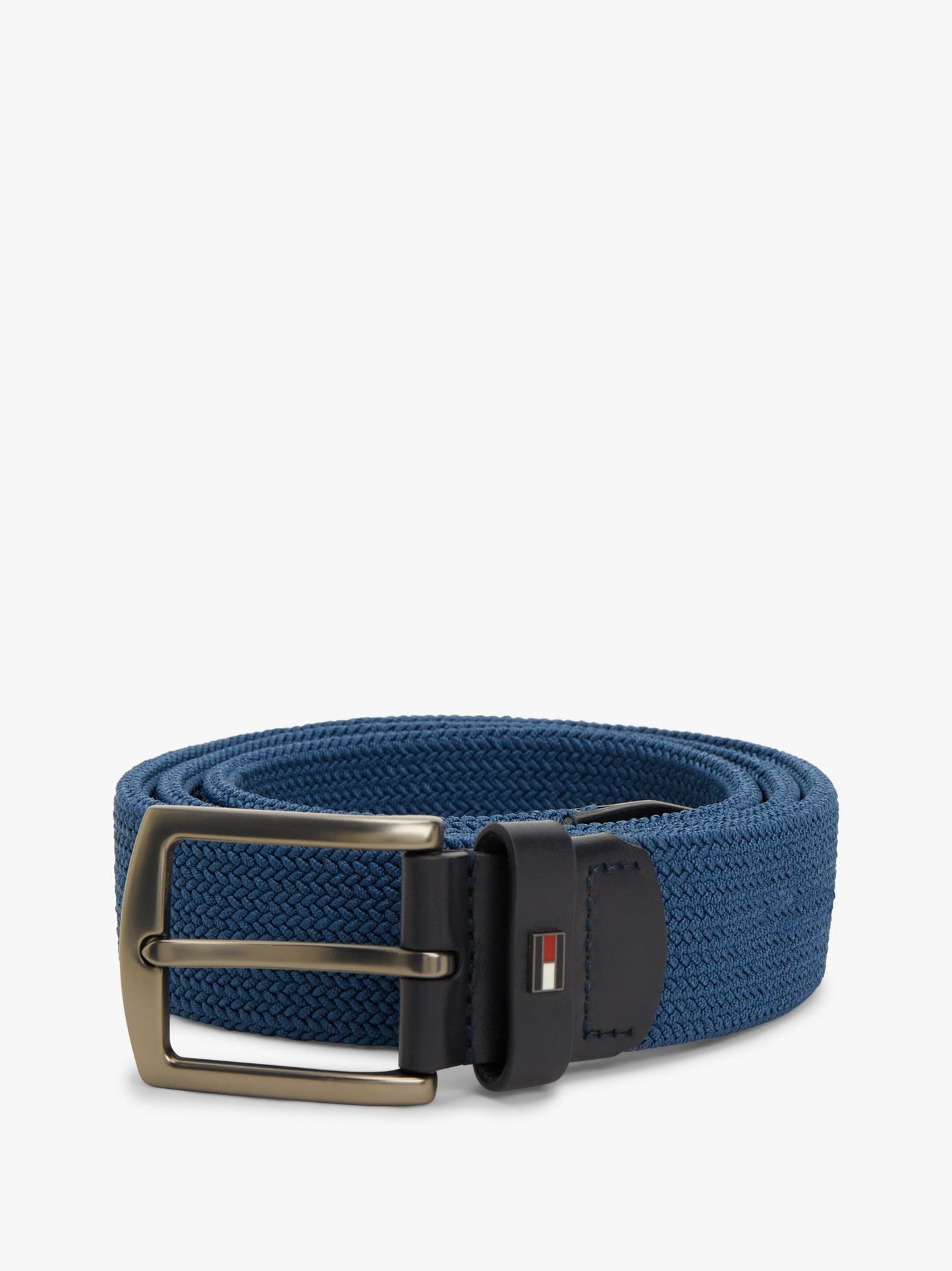 Tommy Hilfiger Square Buckle Woven Elastic Belt