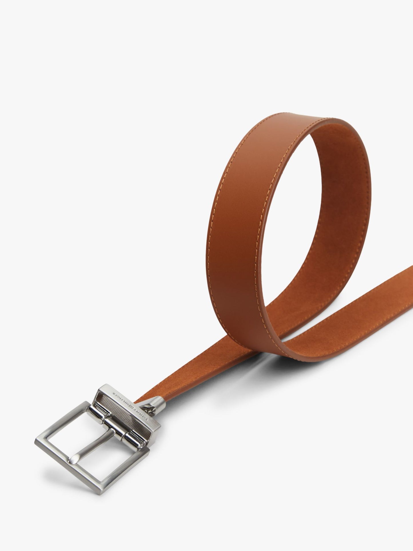 Tommy Hilfiger Reversible Square Buckle Leather Belt