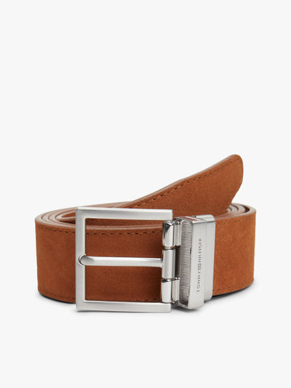 Tommy Hilfiger Reversible Square Buckle Leather Belt