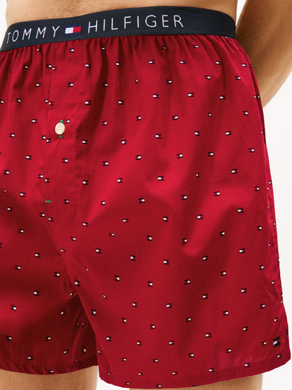 Tommy Hilfiger Allover Flag Print Woven Boxer