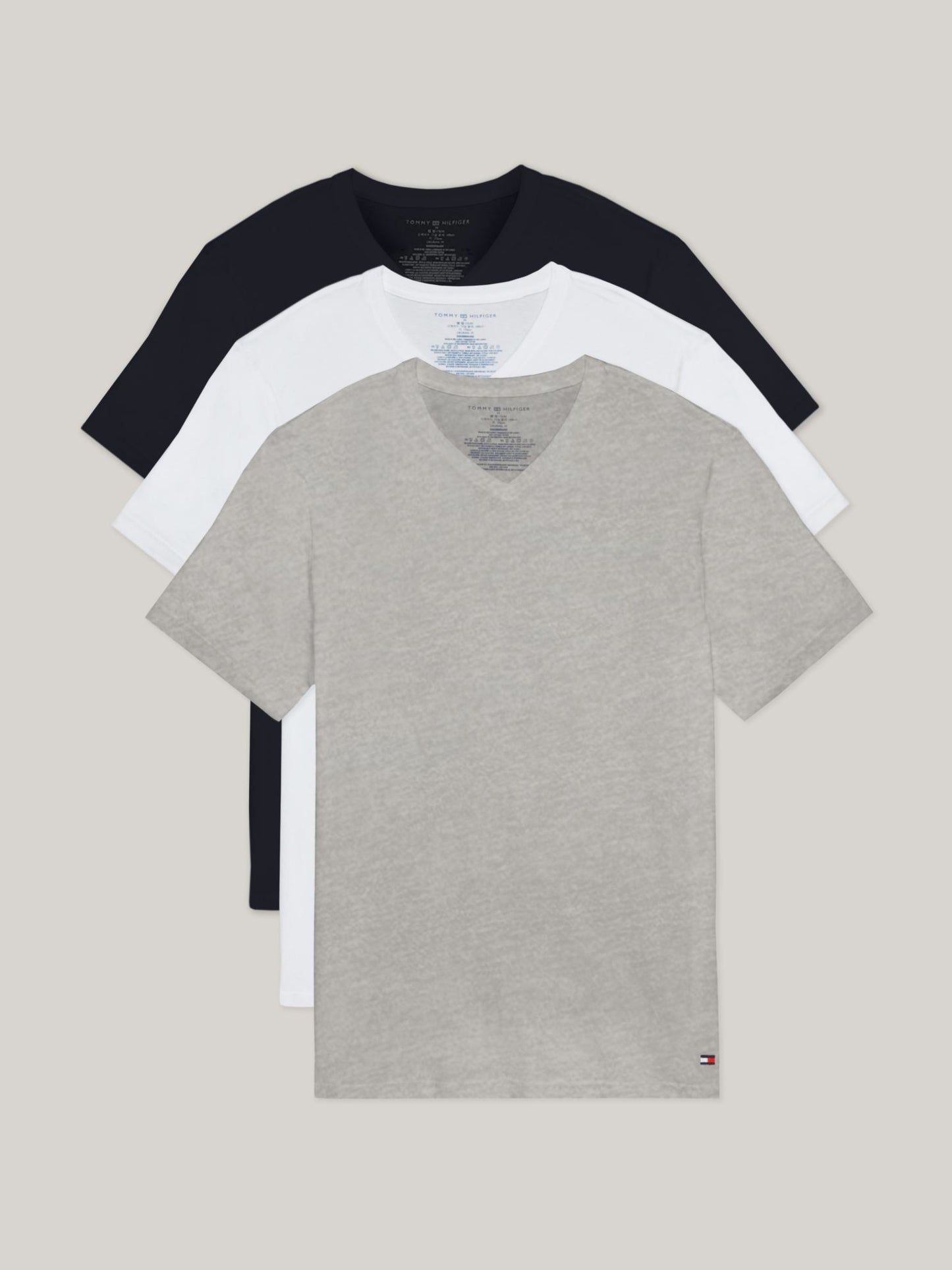 Tommy Hilfiger Cotton Classics V-Neck Undershirt 3-Pack