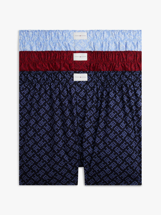 Tommy Hilfiger Allover Monogram Woven Boxer 3-Pack