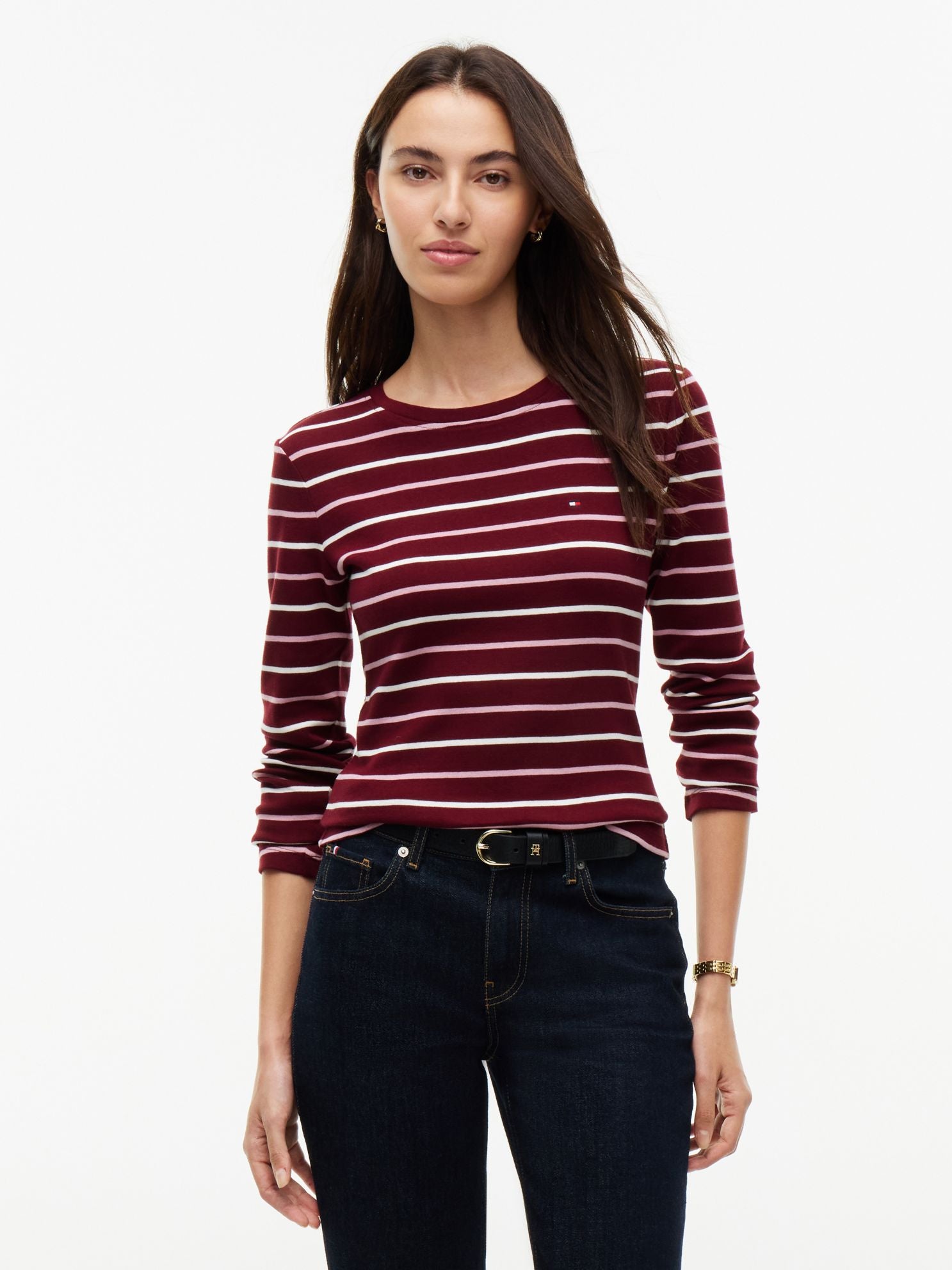 Tommy Hilfiger Long-Sleeve Striped Favorite T-Shirt