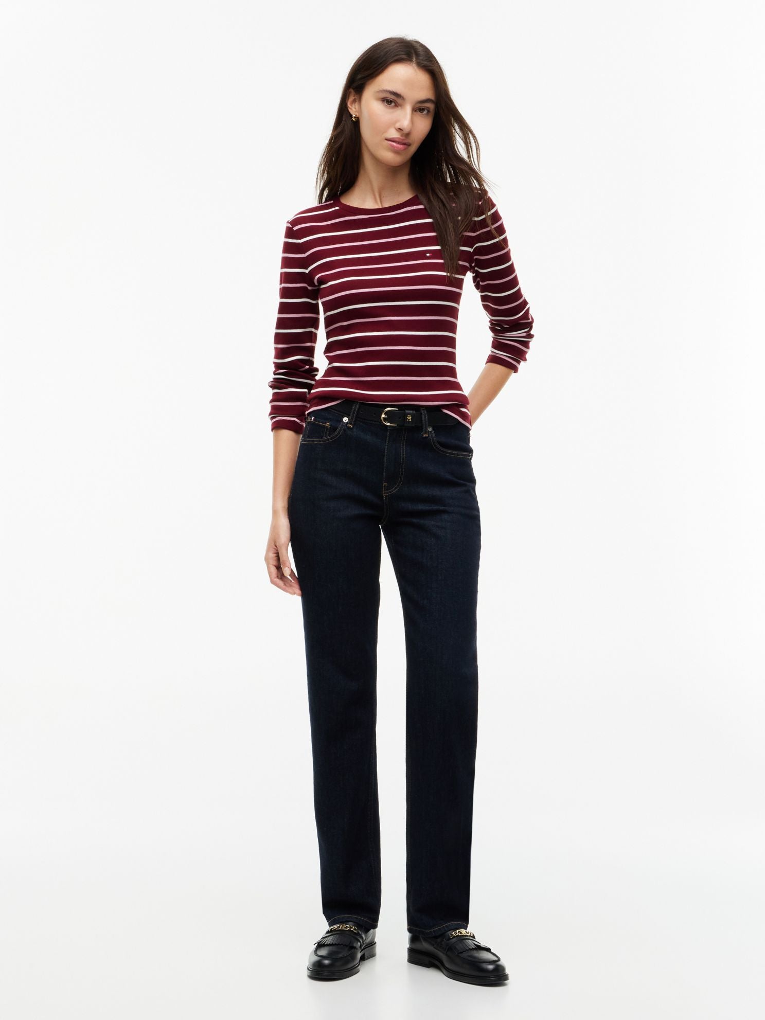 Tommy Hilfiger Long-Sleeve Striped Favorite T-Shirt