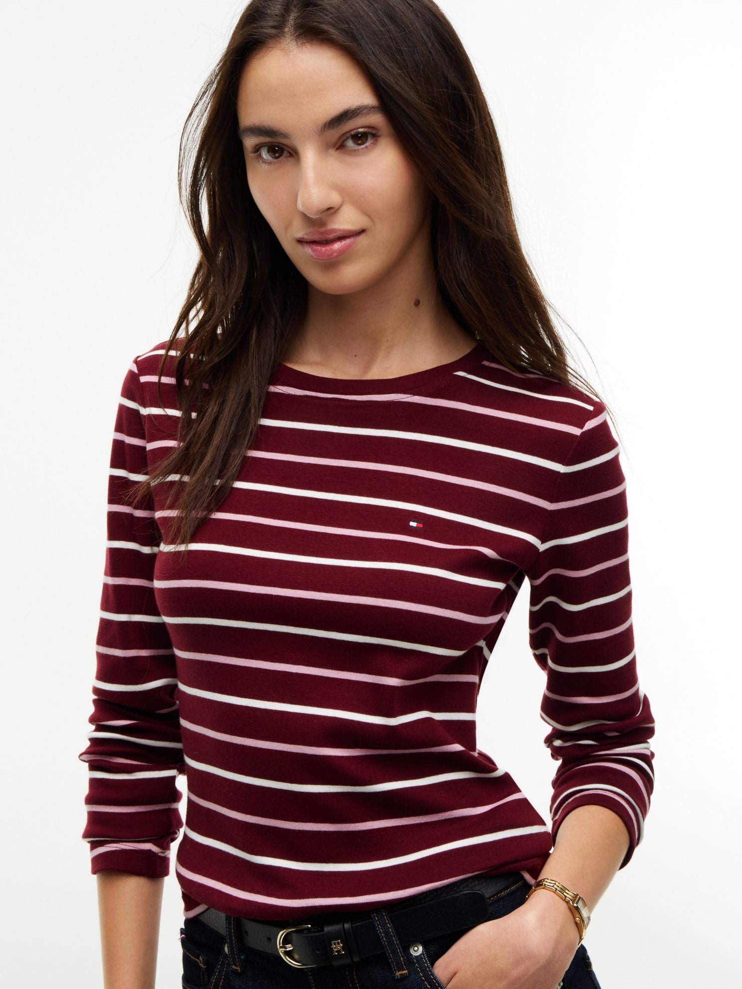 Tommy Hilfiger Long-Sleeve Striped Favorite T-Shirt