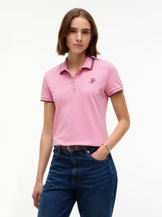 Tommy Hilfiger Script Monogram Tipped Polo