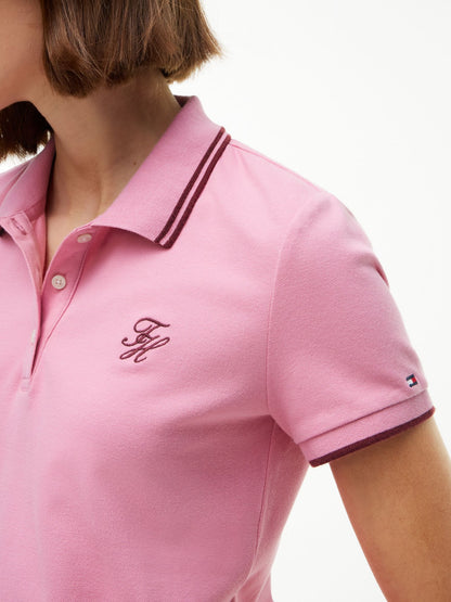 Tommy Hilfiger Script Monogram Tipped Polo
