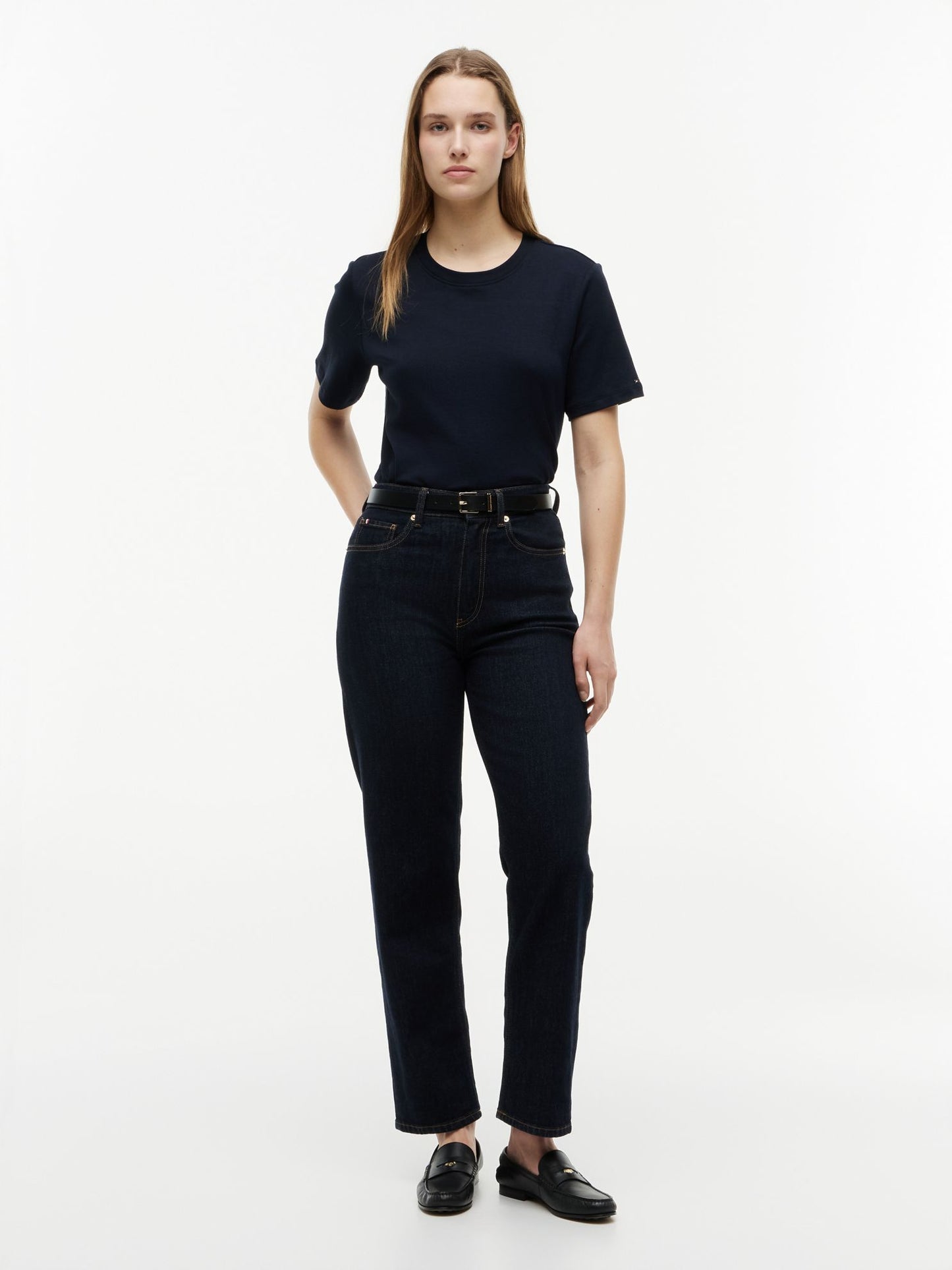 Tommy Hilfiger Mixed-Media Cotton Interlock T-Shirt