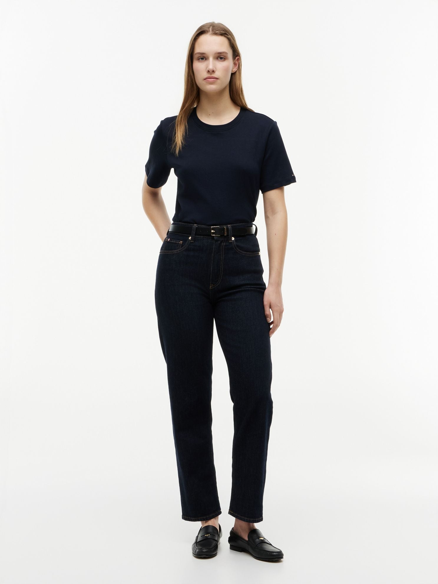 Tommy Hilfiger Mixed-Media Cotton Interlock T-Shirt
