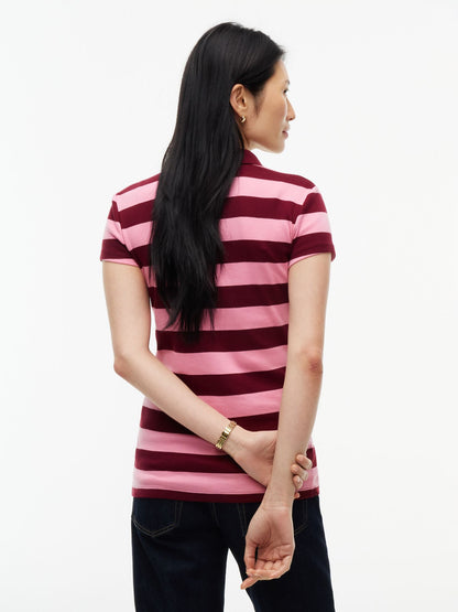 Tommy Hilfiger Slim Fit Rugby Striped Zip Polo