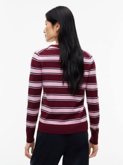 Tommy Hilfiger Lightweight Striped V-Neck Sweater