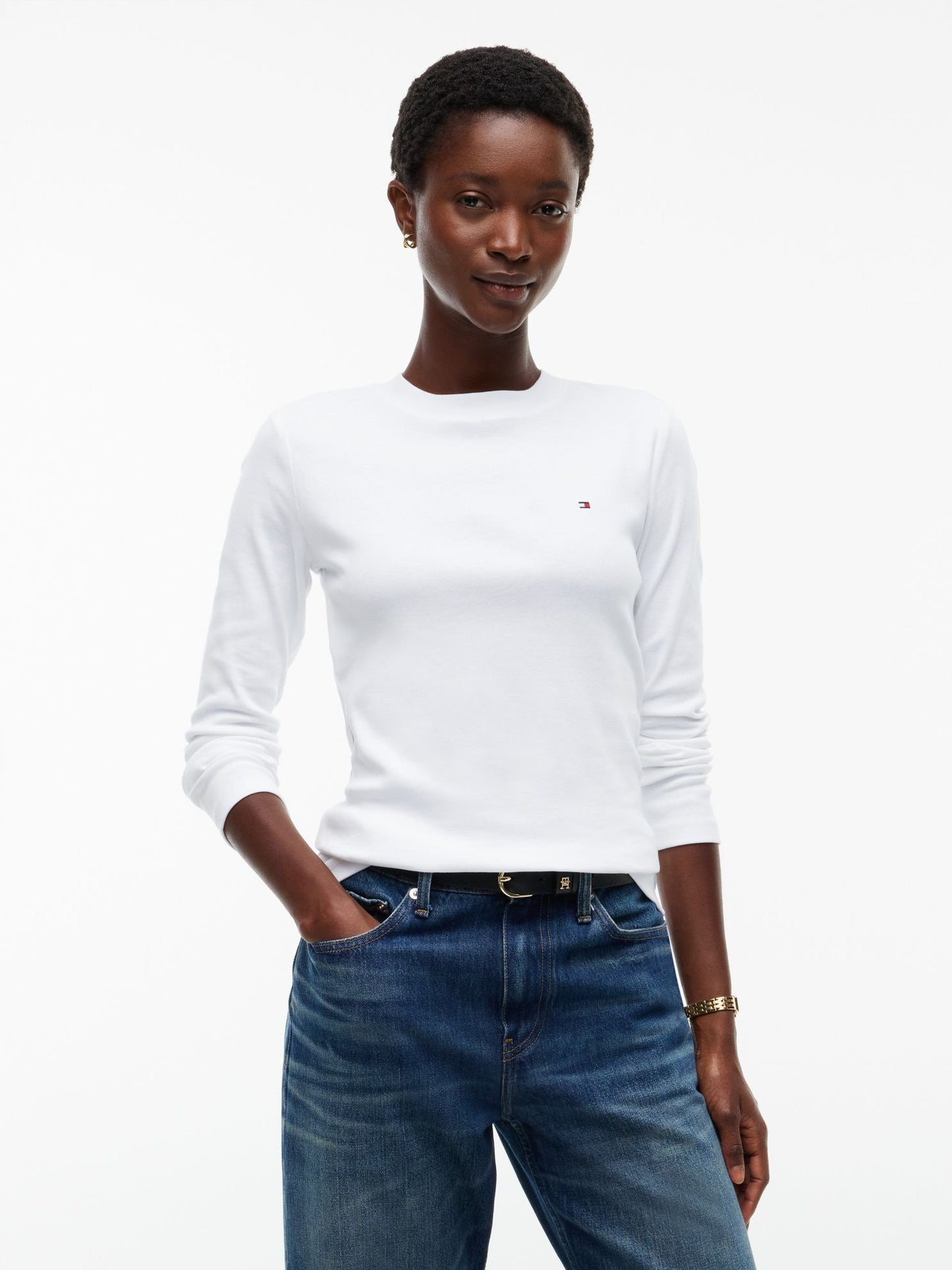 Tommy Hilfiger Long-Sleeve Crewneck Favorite T-Shirt