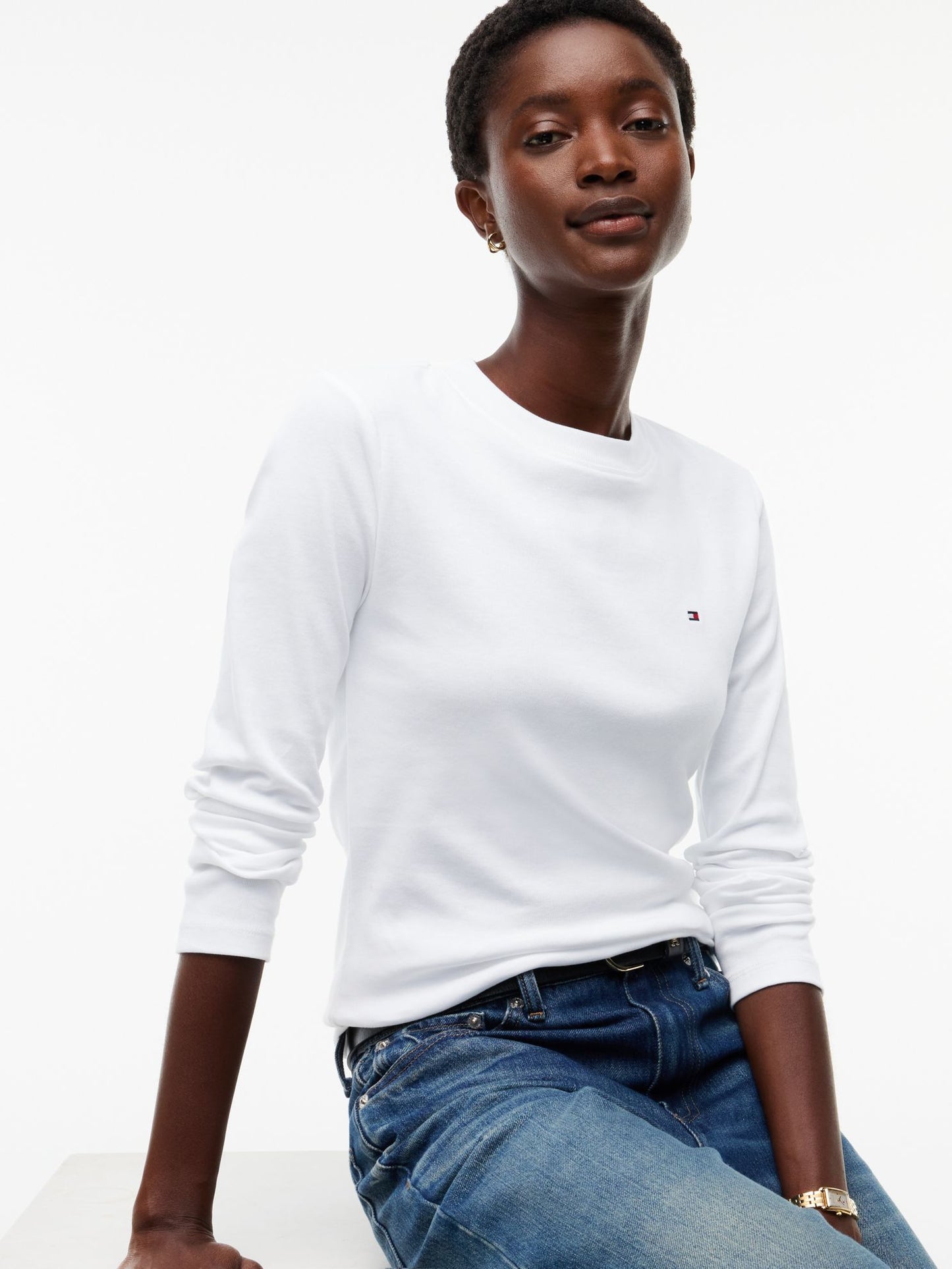 Tommy Hilfiger Long-Sleeve Crewneck Favorite T-Shirt
