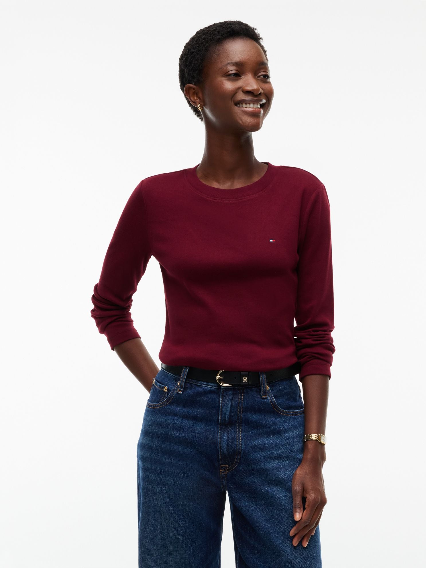 Tommy Hilfiger Long-Sleeve Crewneck Favorite T-Shirt