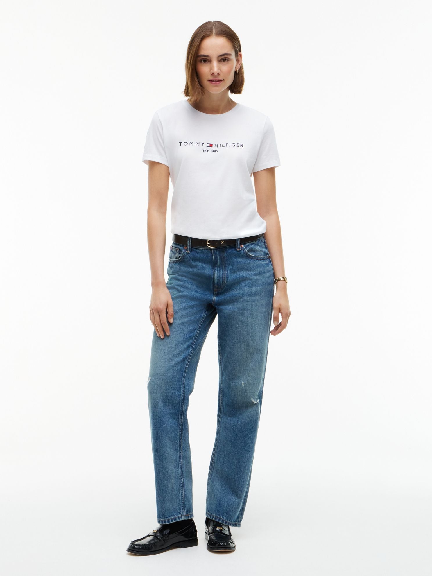 Tommy Hilfiger Embroidered Tommy Logo T-Shirt