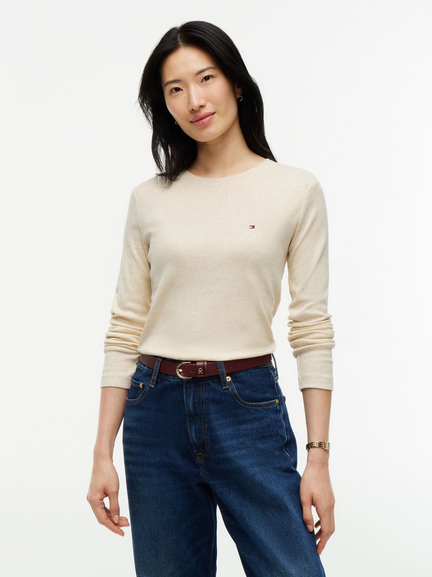 Tommy Hilfiger Long-Sleeve Crewneck Favorite T-Shirt