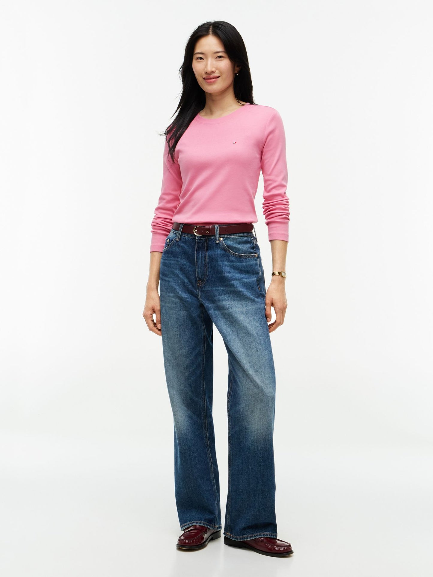 Tommy Hilfiger Long-Sleeve Crewneck Favorite T-Shirt