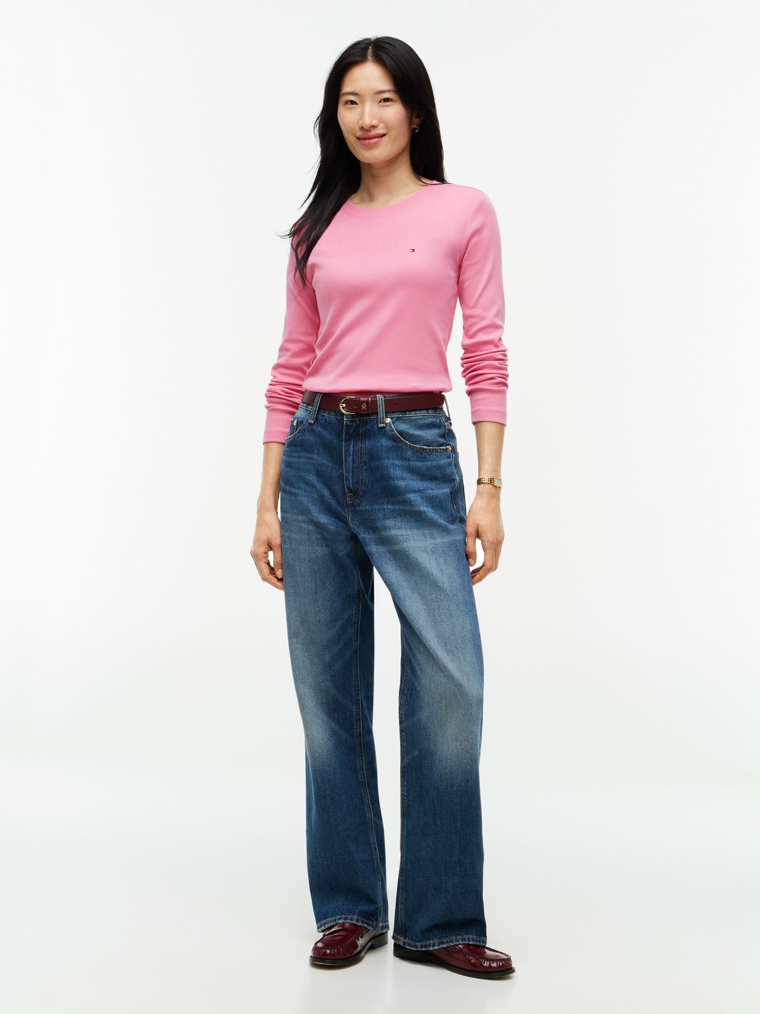 Tommy Hilfiger Long-Sleeve Crewneck Favorite T-Shirt