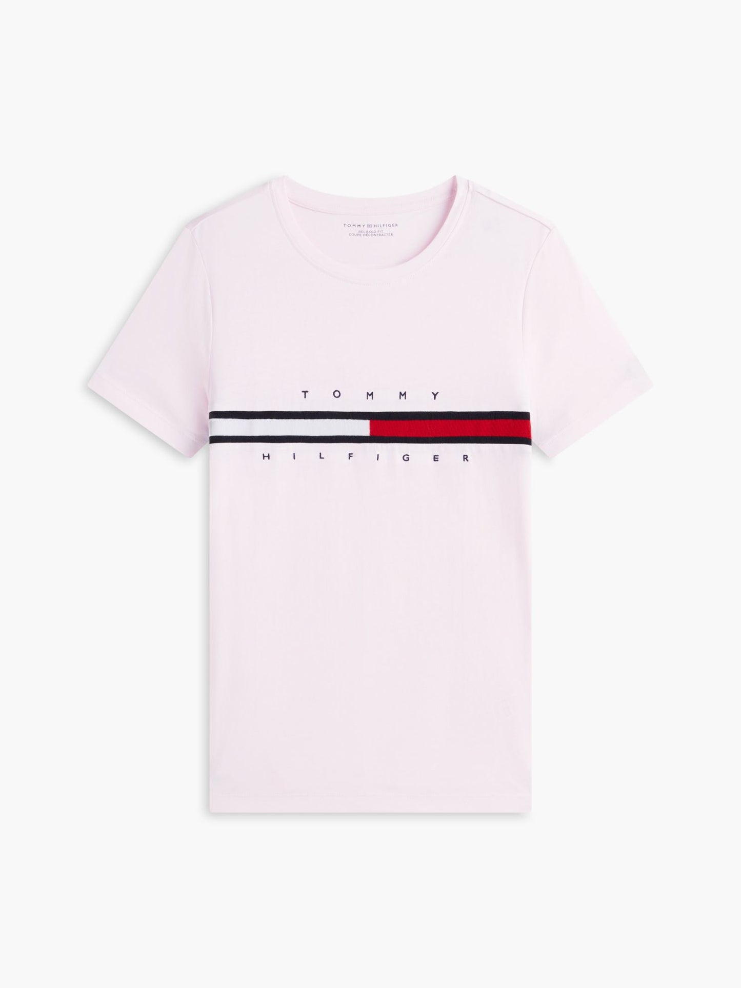 Tommy Hilfiger Embroidered Flag Stripe Logo T-Shirt