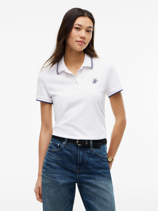 Tommy Hilfiger Script Monogram Tipped Polo
