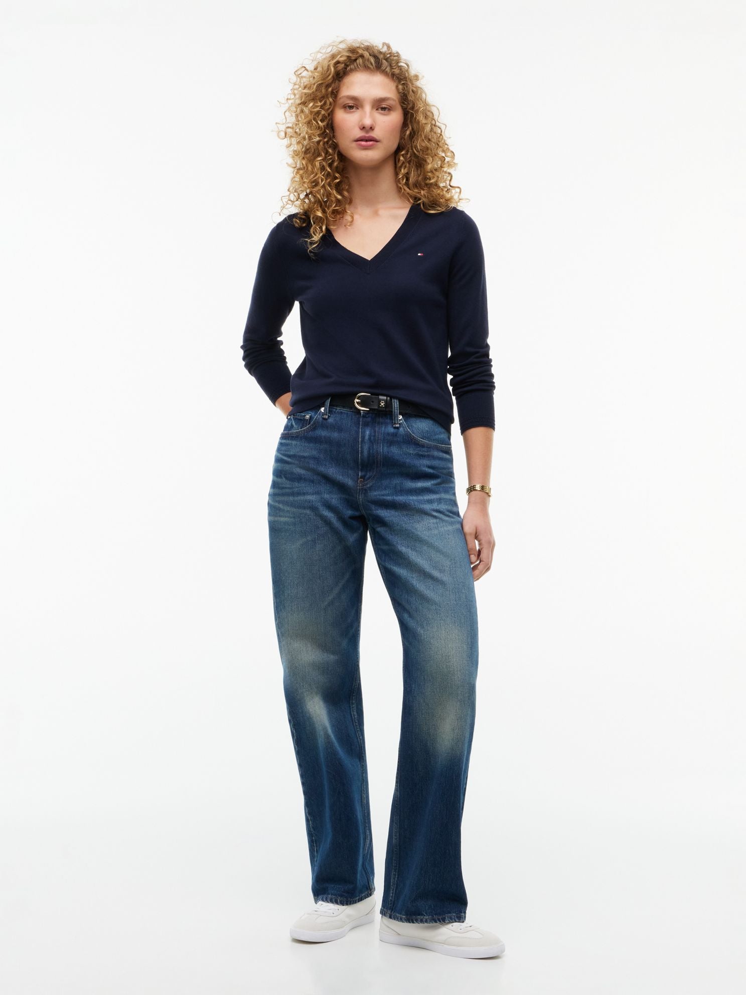 Tommy Hilfiger Viscose-Blend V-Neck Sweater