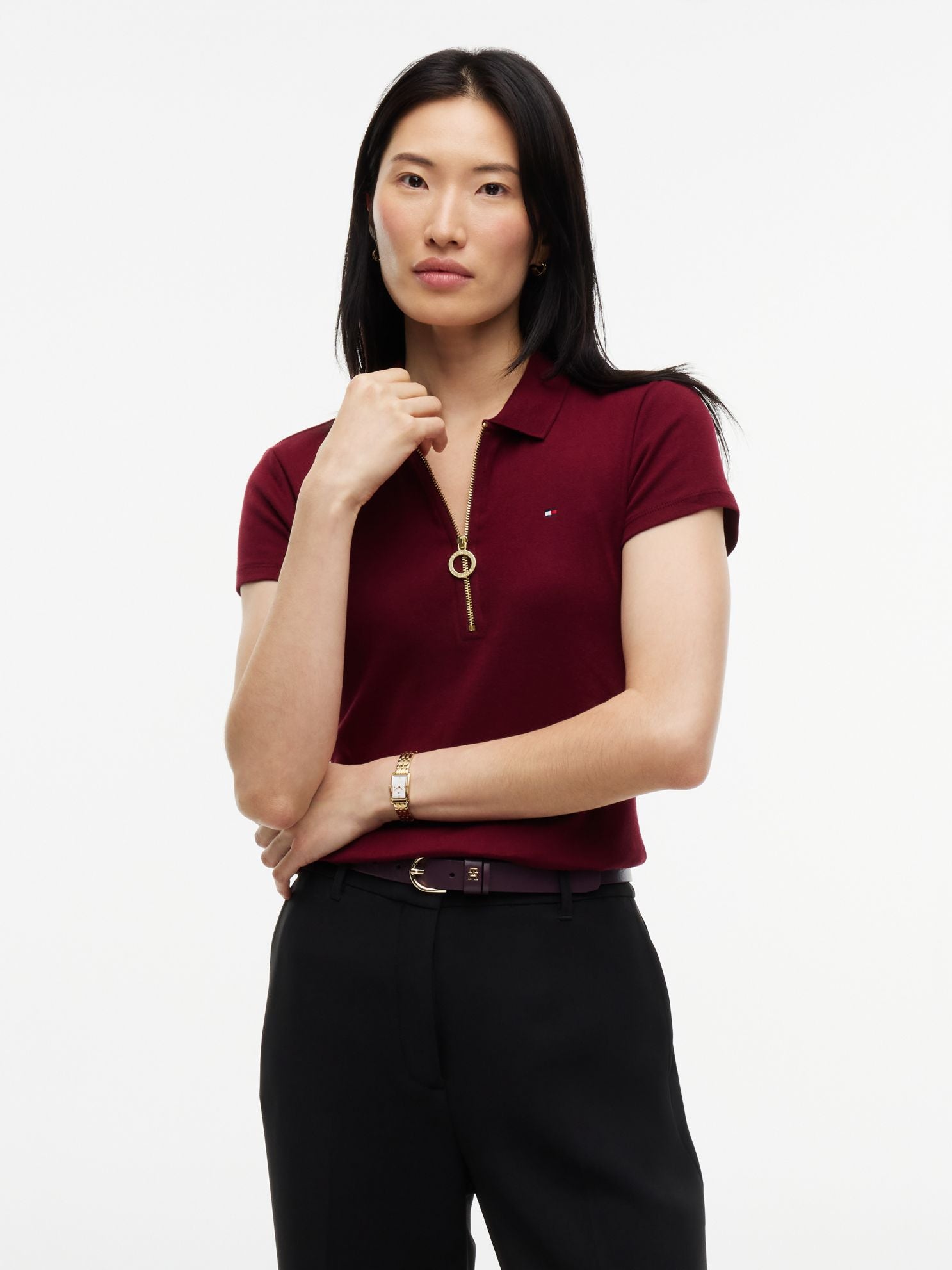 Tommy Hilfiger Slim Fit Zip Polo