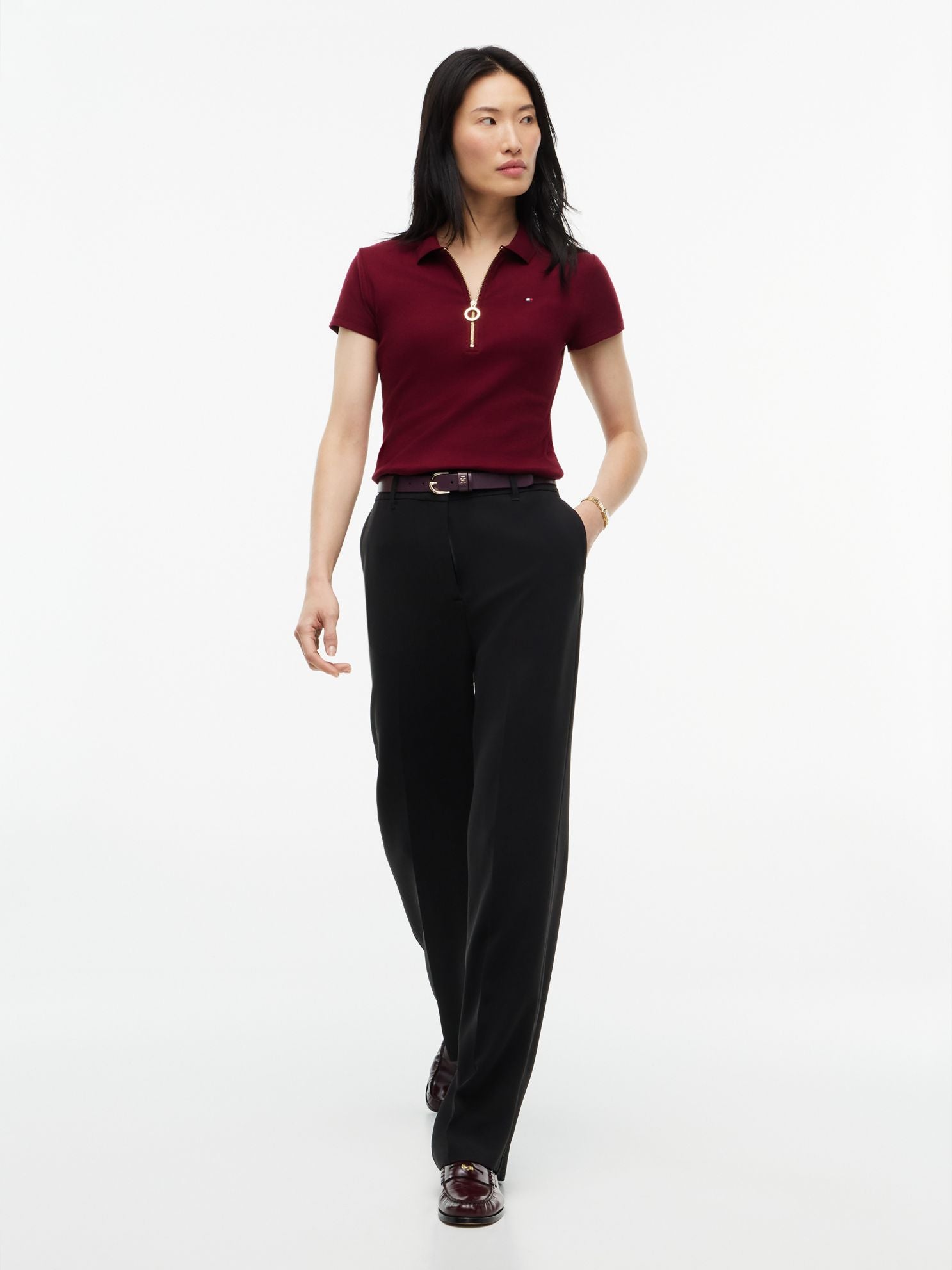 Tommy Hilfiger Slim Fit Zip Polo