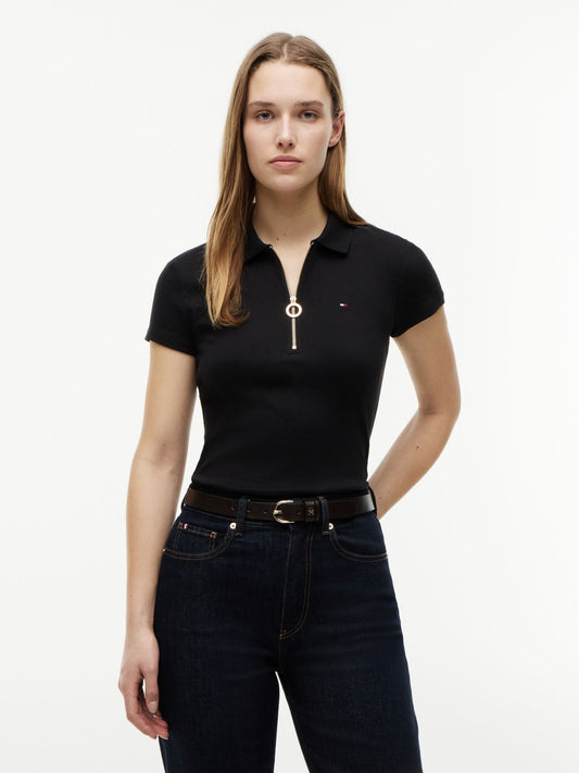 Tommy Hilfiger Slim Fit Zip Polo