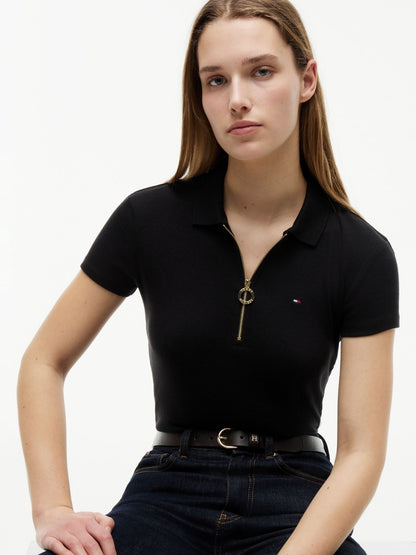 Tommy Hilfiger Slim Fit Zip Polo