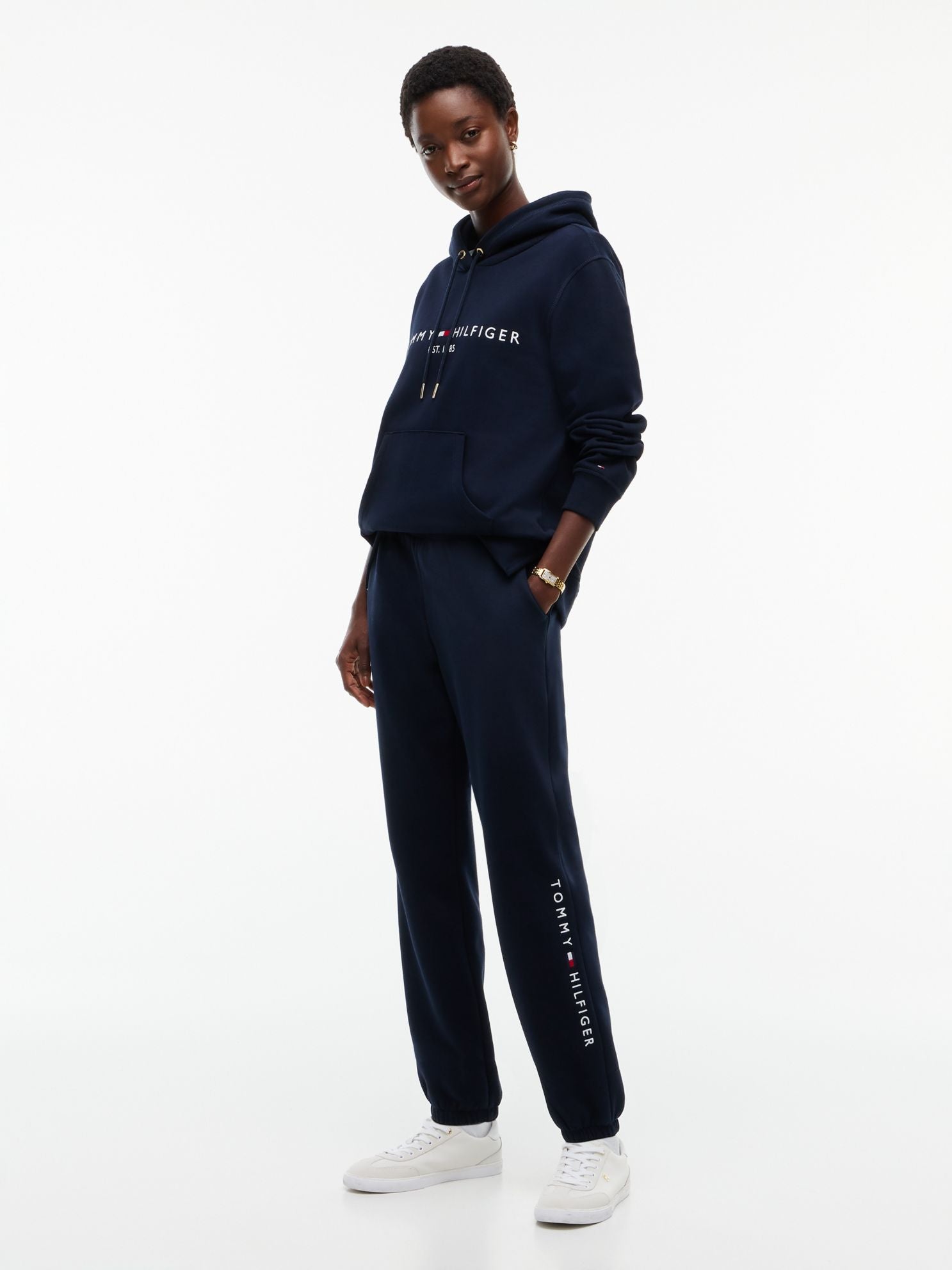 Tommy Hilfiger Tommy Logo Fleece Hoodie