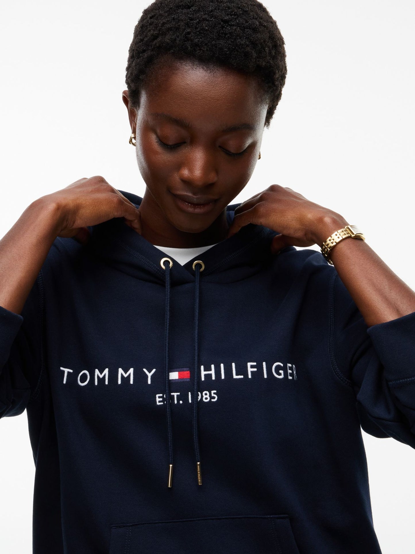 Tommy Hilfiger Tommy Logo Fleece Hoodie