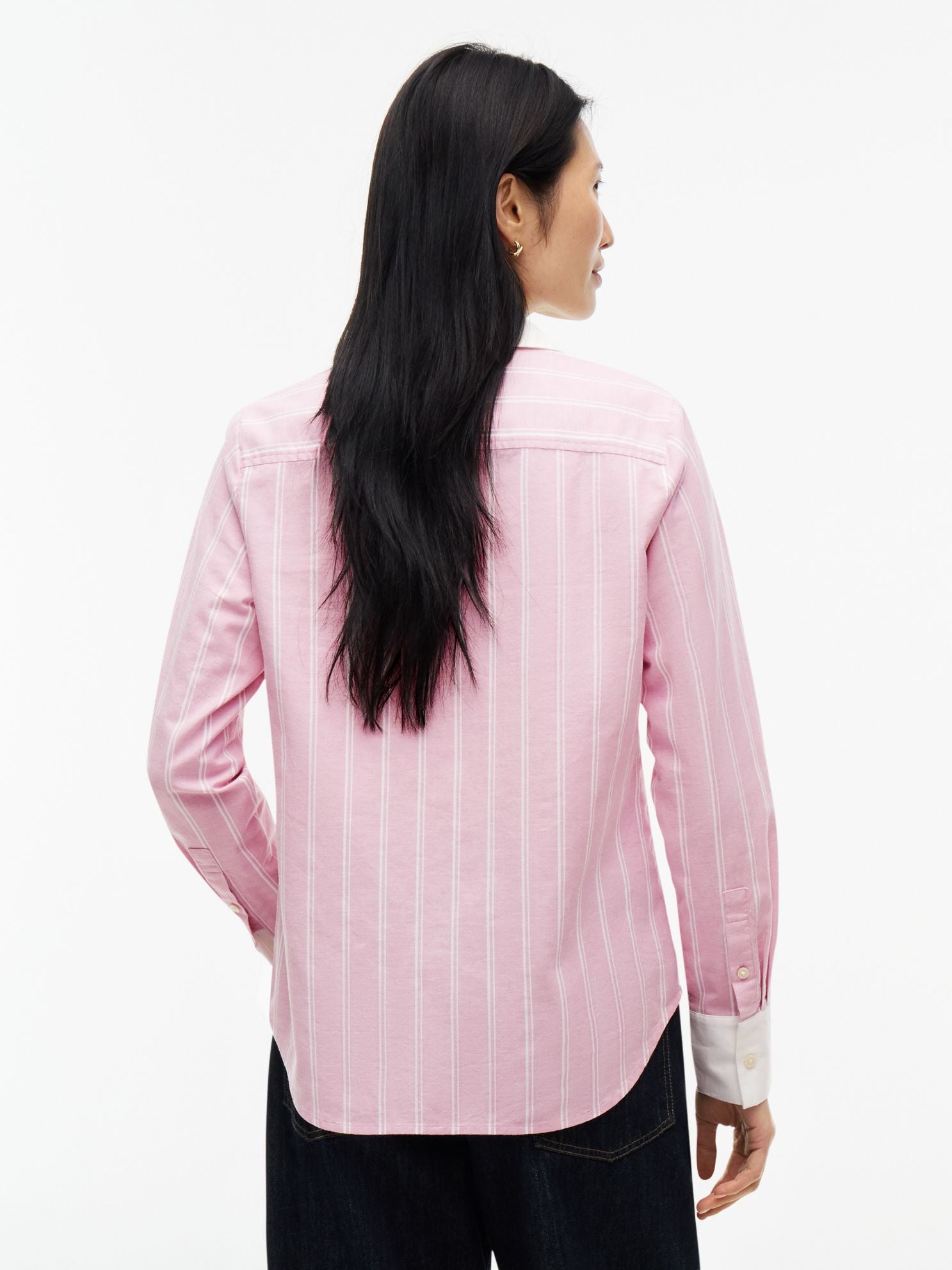 Tommy Hilfiger Embroidered Crest Striped Oxford Shirt