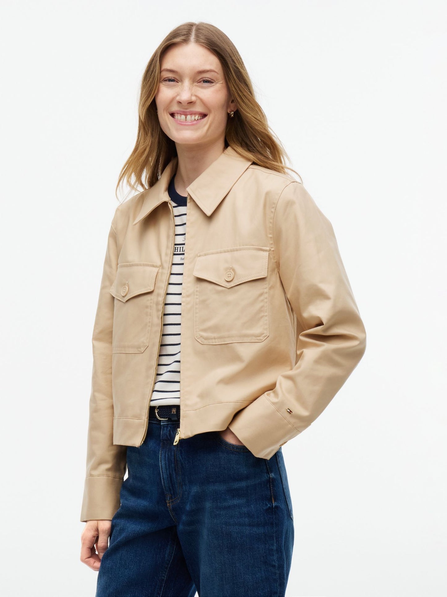 Tommy Hilfiger Lightweight Twill Chino Zip Jacket