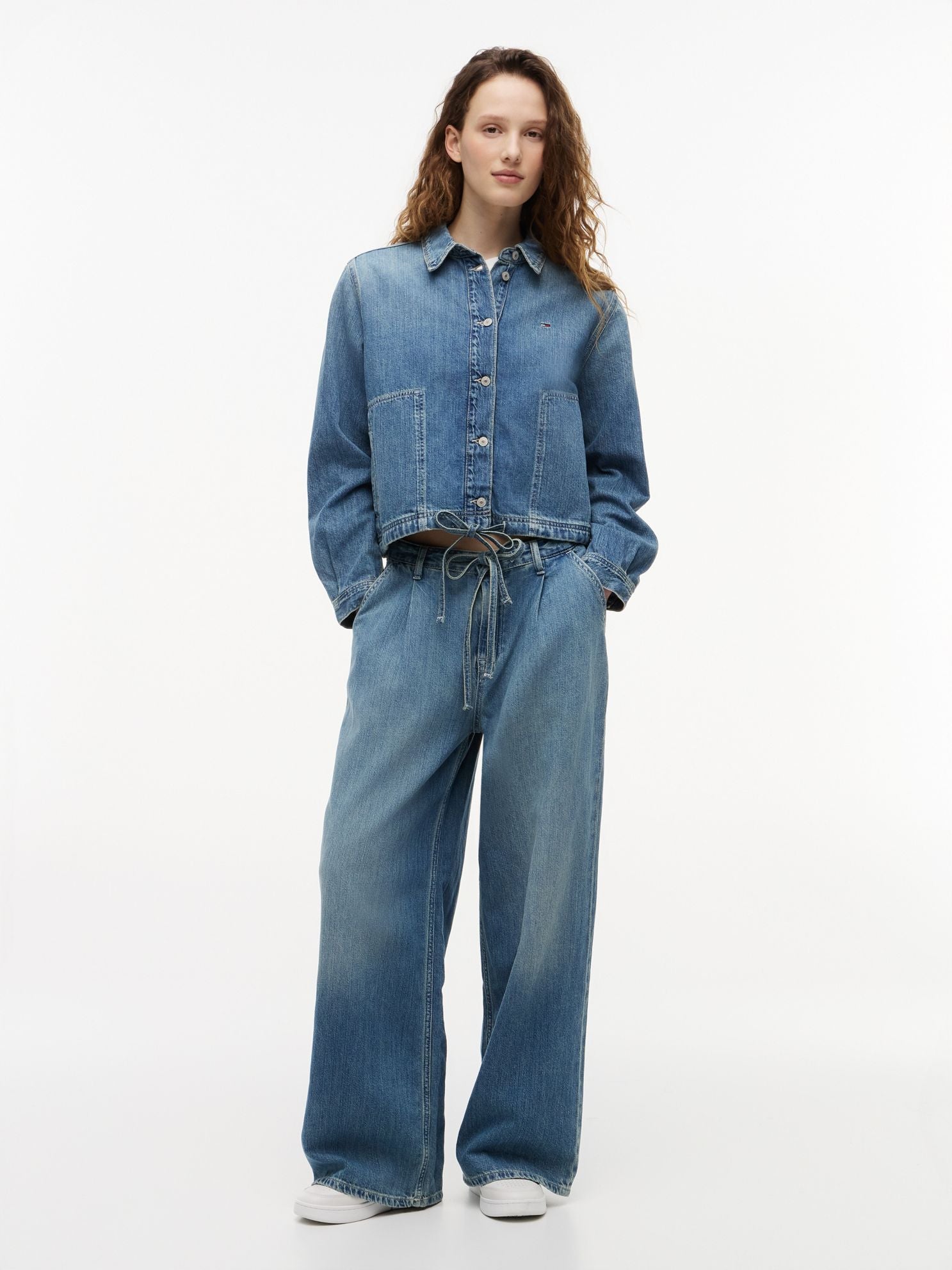 Tommy Hilfiger Tommy Jeans Tie-Hem Denim Chore Jacket