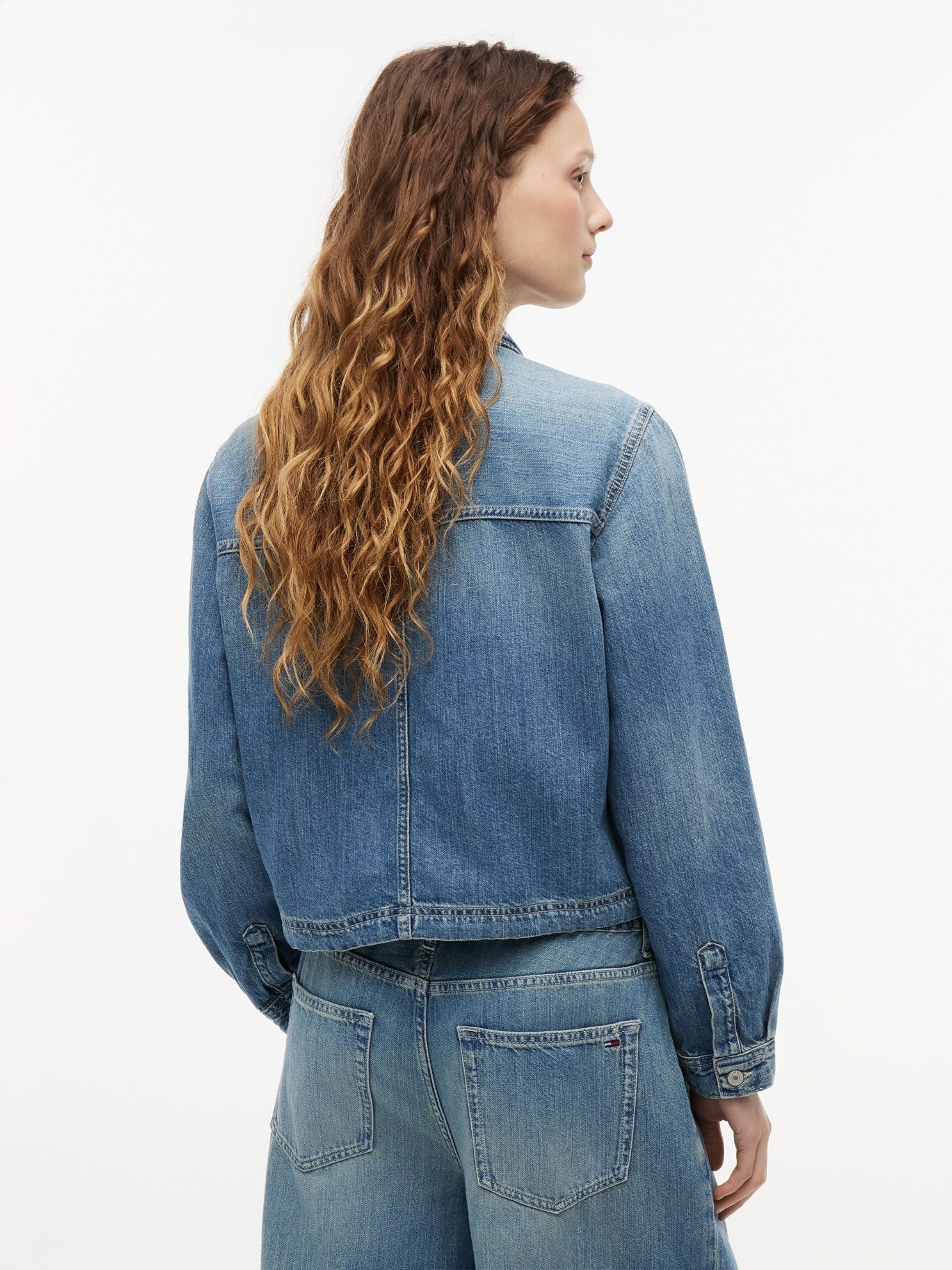 Tommy Hilfiger Tommy Jeans Tie-Hem Denim Chore Jacket