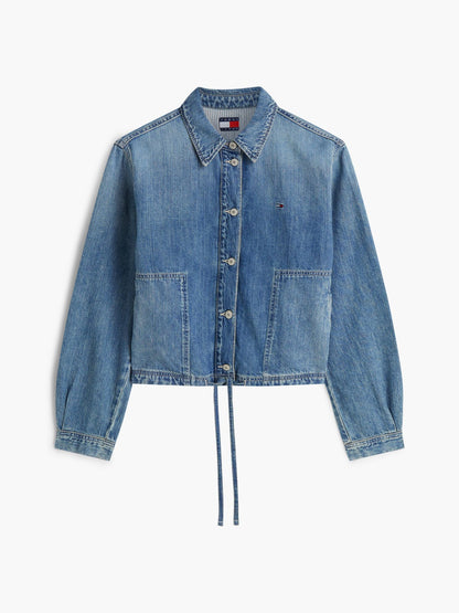 Tommy Hilfiger Tommy Jeans Tie-Hem Denim Chore Jacket