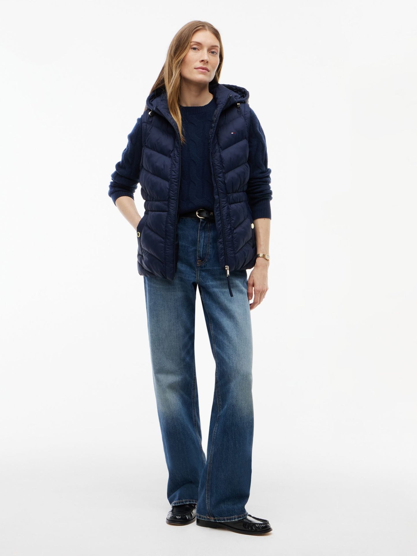 Tommy Hilfiger Lightweight Quilted Hooded Vest