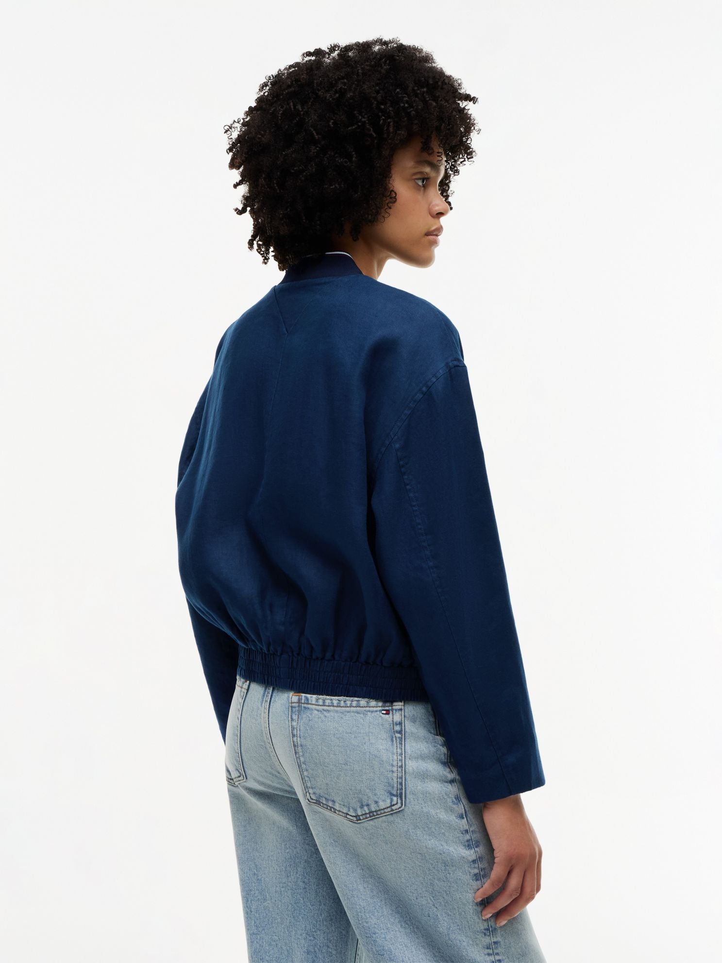Tommy Hilfiger Linen Bomber Jacket