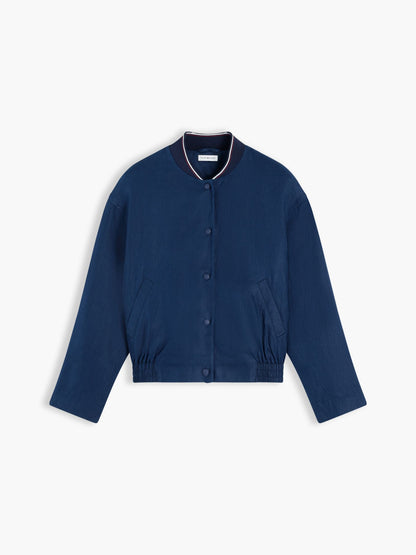 Tommy Hilfiger Linen Bomber Jacket