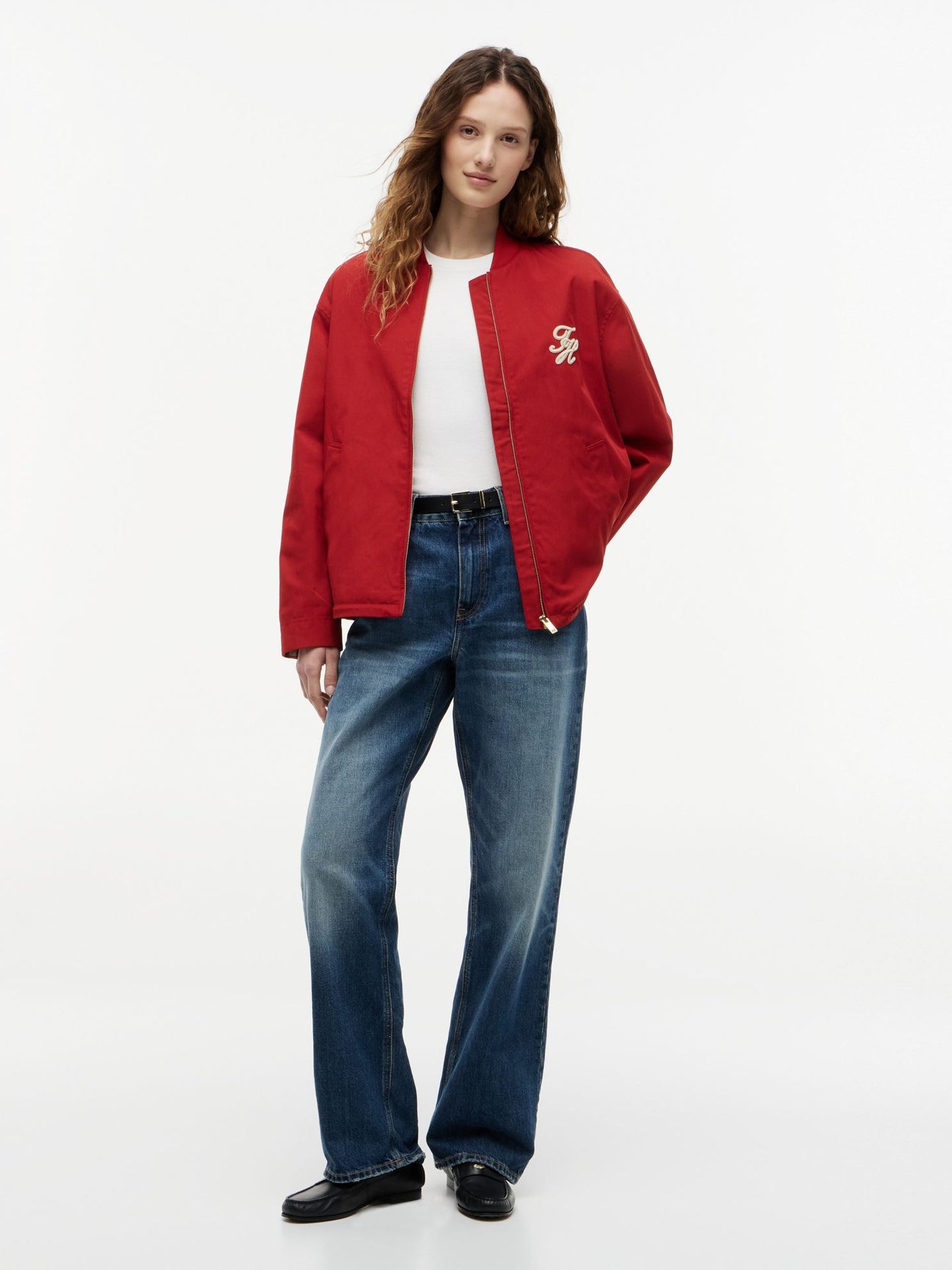Tommy Hilfiger Script Monogram Twill Bomber Jacket